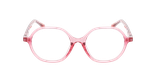 Lunettes de vue enfant CALIE rose/dorée - Vue de face