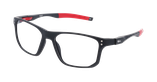 Lunettes de vue homme MAGIC269 noir/rouge - Vue de face