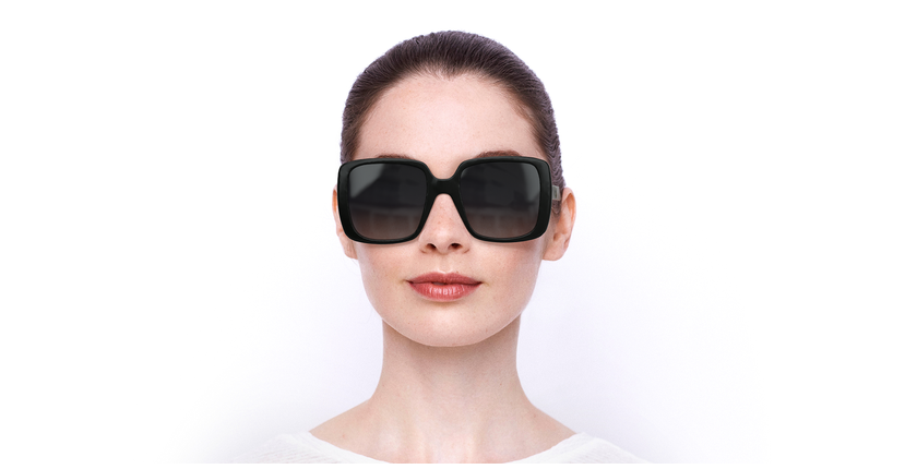 LUNETTES DE SOLEIL femme GG632S noir - Vue de face