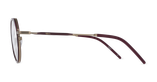 Lunettes de vue femme MAGIC223 rouge/dorée - Vue de face