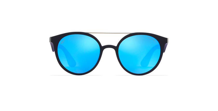 LUNETTES DE SOLEIL homme ANDRES POLARIZED bleu/bleu foncé mat - Vue de face