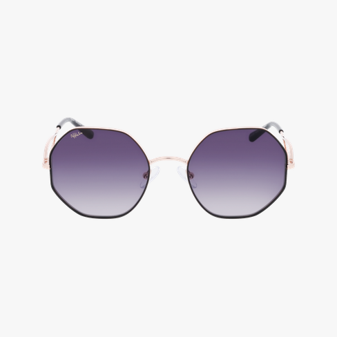 Lunettes de soleil femme DORIA dorée/noir Vue de face