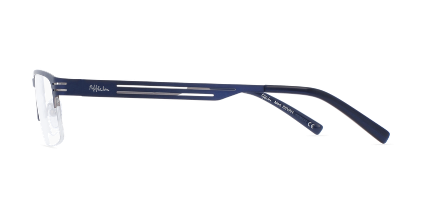 LUNETTES DE VUE homme SEVAN bleu/argenté - Vue de face