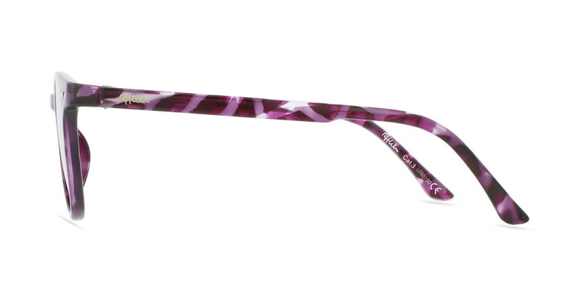 LUNETTES DE SOLEIL enfant FELIZ écaille/violet - Vue de côté
