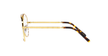Lunettes de vue NEW AVIATOR dorée - Vue de face