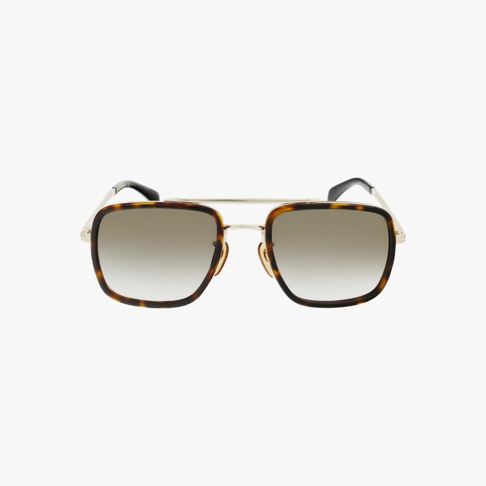 Lunettes de soleil homme DB 7002/S dorée/écaille - Vue de face