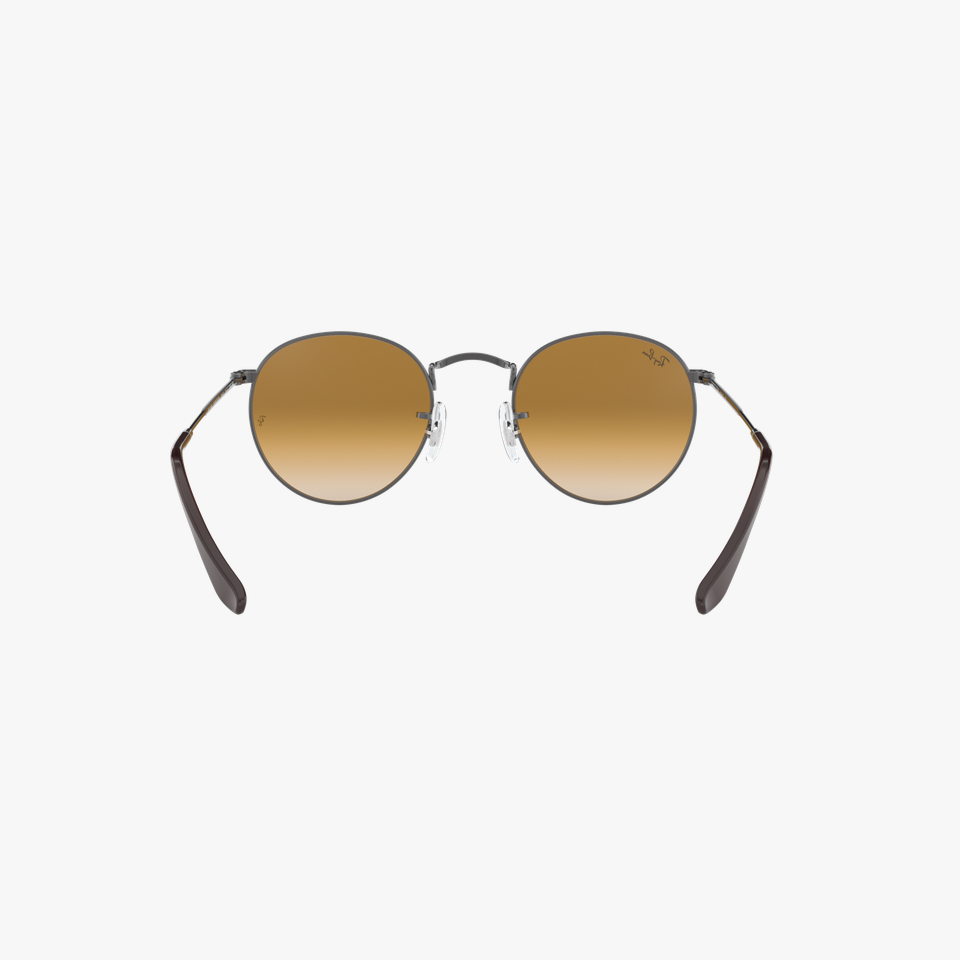 Lunettes de soleil homme ROUND METAL 0RB3447N gris - Vue de face