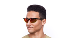 LUNETTES DE SOLEIL homme Tech-Run noir - vue de 3/4