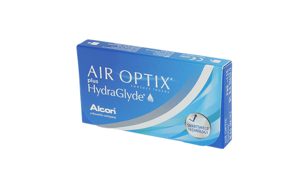 Lentilles de contact Air Optix Plus HydraGlyde 6L - Vue de face