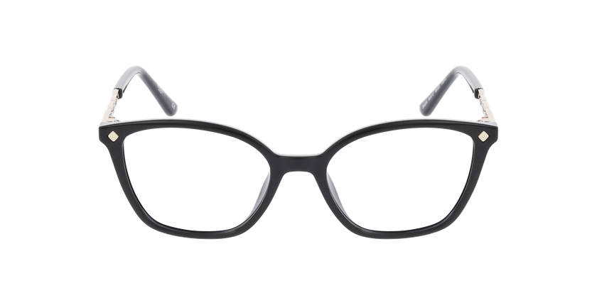 Lunettes de vue femme MAGIC255 noir/dorée - Vue de face