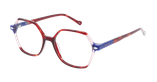 Lunettes de vue femme MAGIC279 écaille/rouge - Vue de face