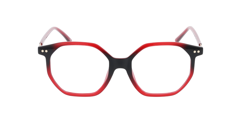 Lunettes de vue femme ANAE rouge - Vue de face