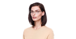 Lunettes de vue femme RZERO40 dorée - Vue de face