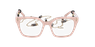 Lunettes de vue femme CARACTÈRES EFFRONTEE rose/dorée
