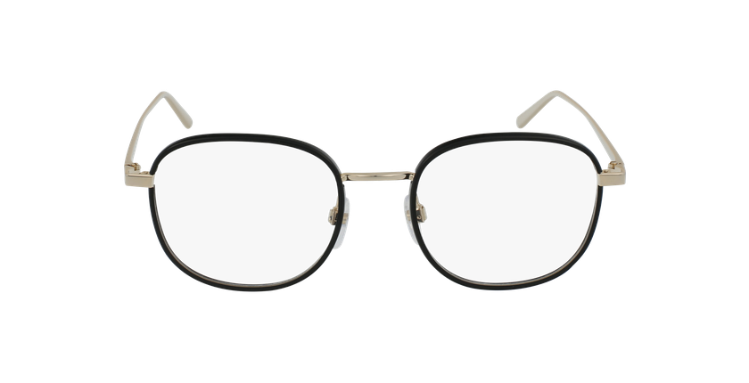 Lunettes de vue femme MARC 478 noir/dorée - Vue de face