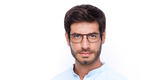 Lunettes de vue homme MAGIC 157 rouge/gris - Vue de face