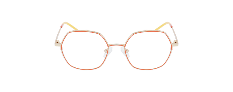 LUNETTES DE VUE femme MAGIC 153 orange/corail mat - Vue de face