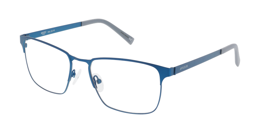 Lunettes de vue homme ELVIS bleu - Vue de face