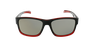 Lunettes de soleil homme Drum noir/rouge