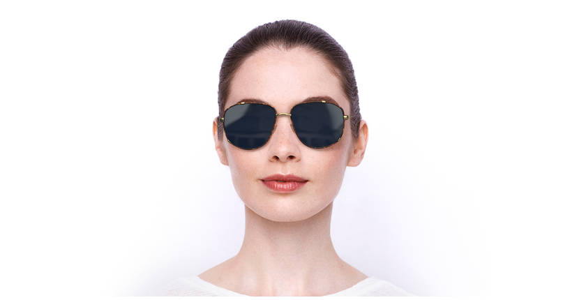 LUNETTES DE SOLEIL femme DIORMONSIEUR3 écaille/argenté - Vue de face