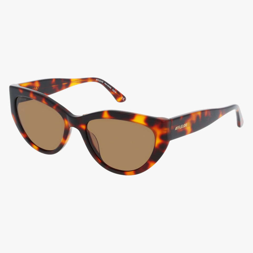 Lunettes de soleil femme VENISE écaille - Vue de face