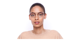 Lunettes de vue femme MAGIC 199 rose/dorée - Vue de face