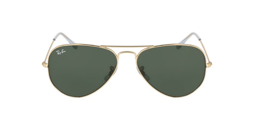 LUNETTES DE SOLEIL AVIATOR L doré - Vue de face