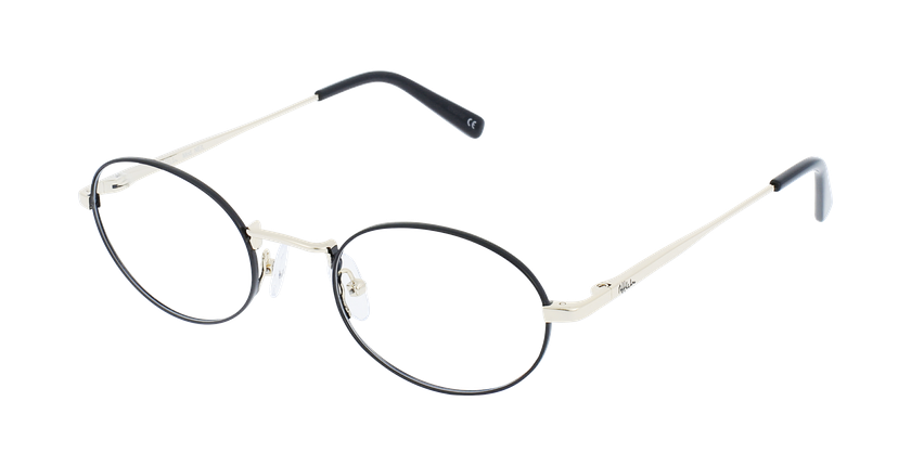 LUNETTES DE VUE NEIL noir/doré - vue de 3/4
