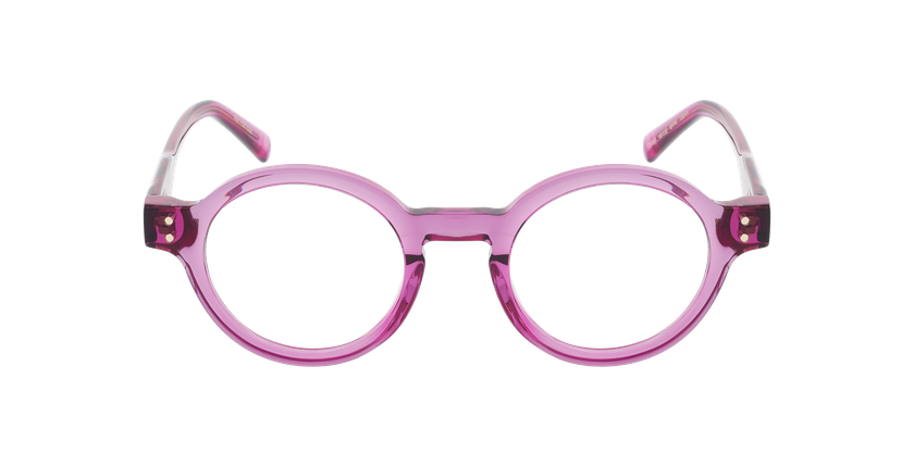 Lunettes de vue femme CARACTÈRES POÉTIQUE rose - Vue de face