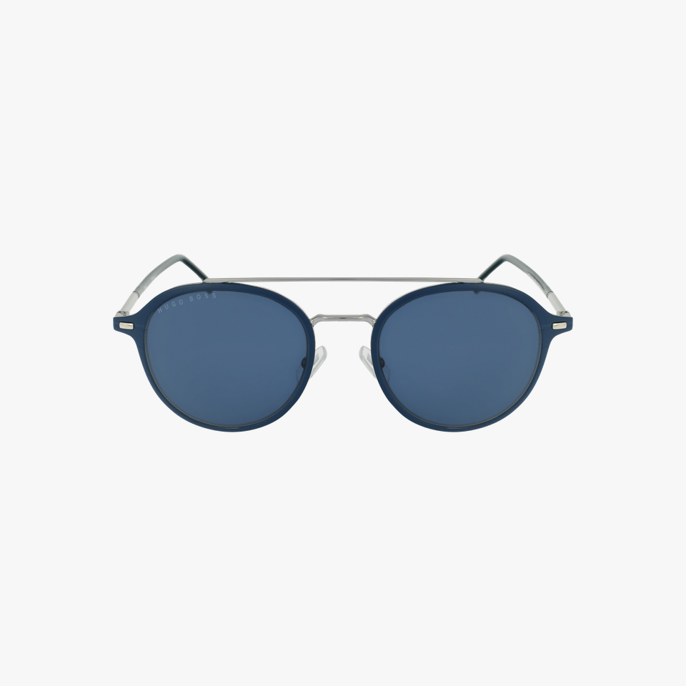 Lunettes de soleil homme 1179S argenté/bleu - Vue de face
