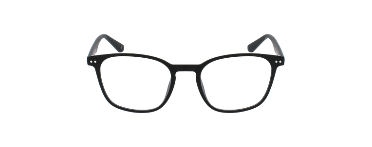 Lunettes de vue homme AYMERIC noir/vert - Vue de face