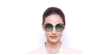 LUNETTES DE SOLEIL femme CE155S doré/marron - Vue de face