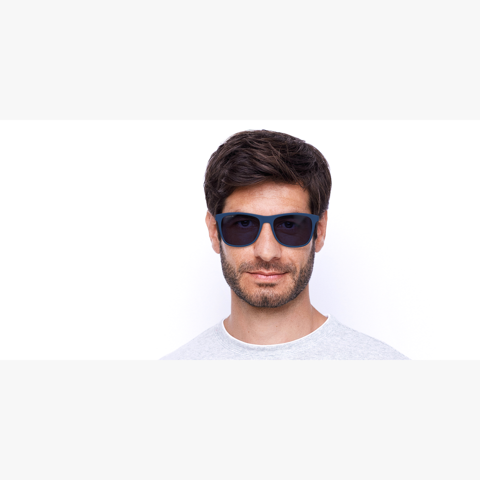Lunettes de soleil homme L860S bleu - Vue de face