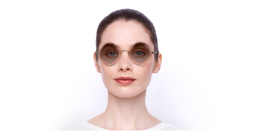 LUNETTES DE SOLEIL femme CE165S doré - Vue de face