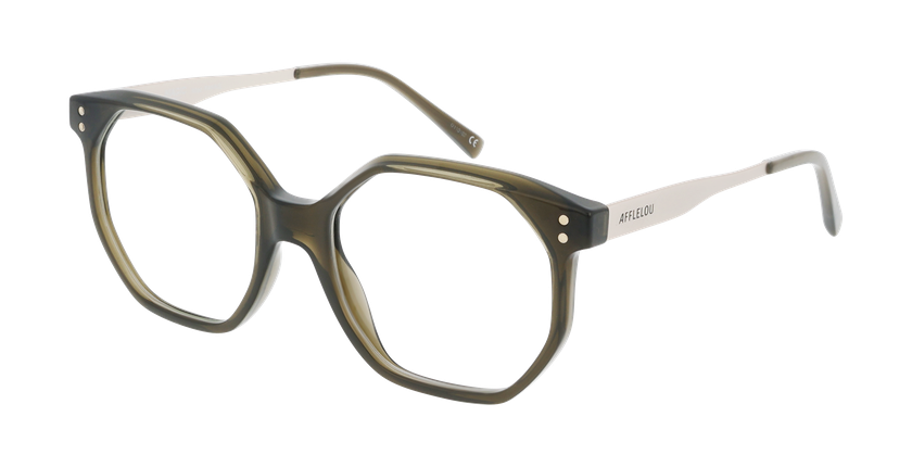 Lunettes de vue femme FANNIE vert - Vue de face