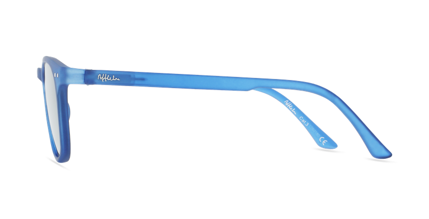 LUNETTES DE SOLEIL enfant VALME bleu/bleu foncé mat - Vue de côté