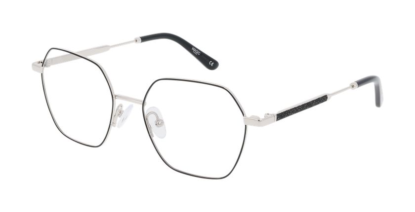 Lunettes de vue femme MAGIC 317 noir/argenté - Vue de face
