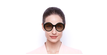 LUNETTES DE SOLEIL femme GG0797S noir - Vue de face