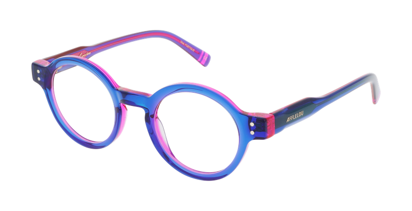 Lunettes de vue femme CARACTÈRES POÉTIQUE bleu - Vue de face