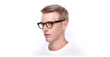 Lunettes de vue L2904 noir - Vue de 3/4