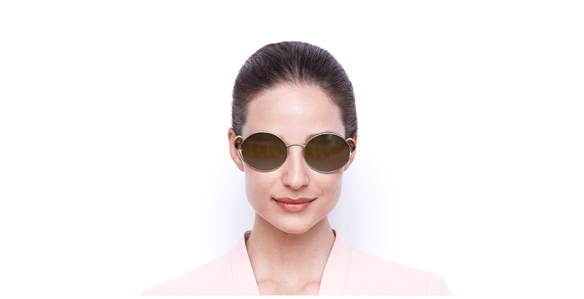 LUNETTES DE SOLEIL femme CE167S doré - Vue de face