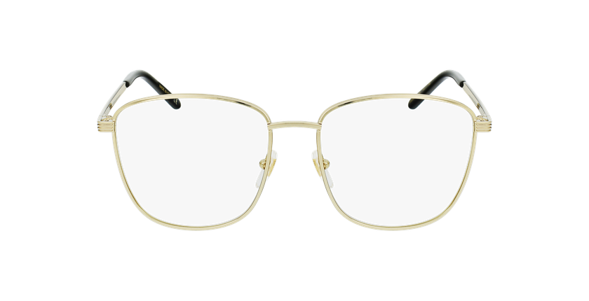 Lunettes de vue femme GG0804O dorée - Vue de face