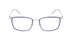 Lunettes de vue homme MAGIC 156 bleu marine/argenté - Vue de face