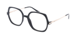 Lunettes de vue femme MILA noir/noir brillant - Vue de face