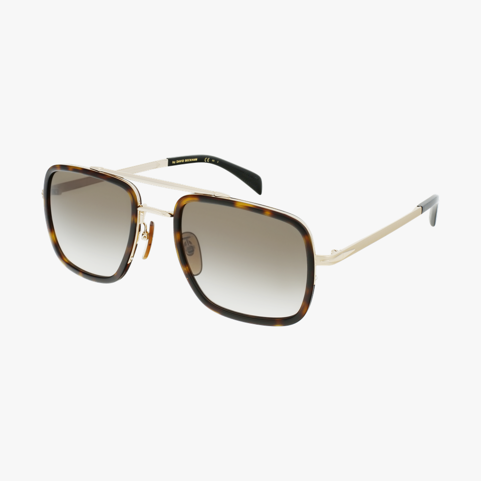 Lunettes de soleil homme DB 7002/S dorée/écaille - Vue de 3/4