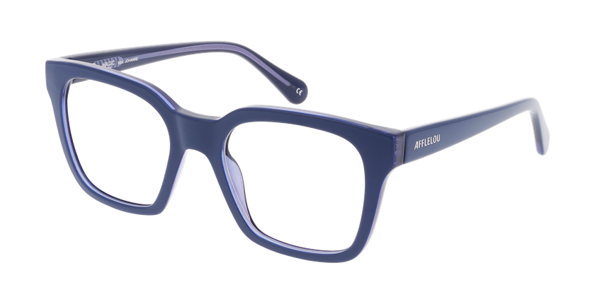 Lunettes de vue femme JOHANNE bleu - Vue de face