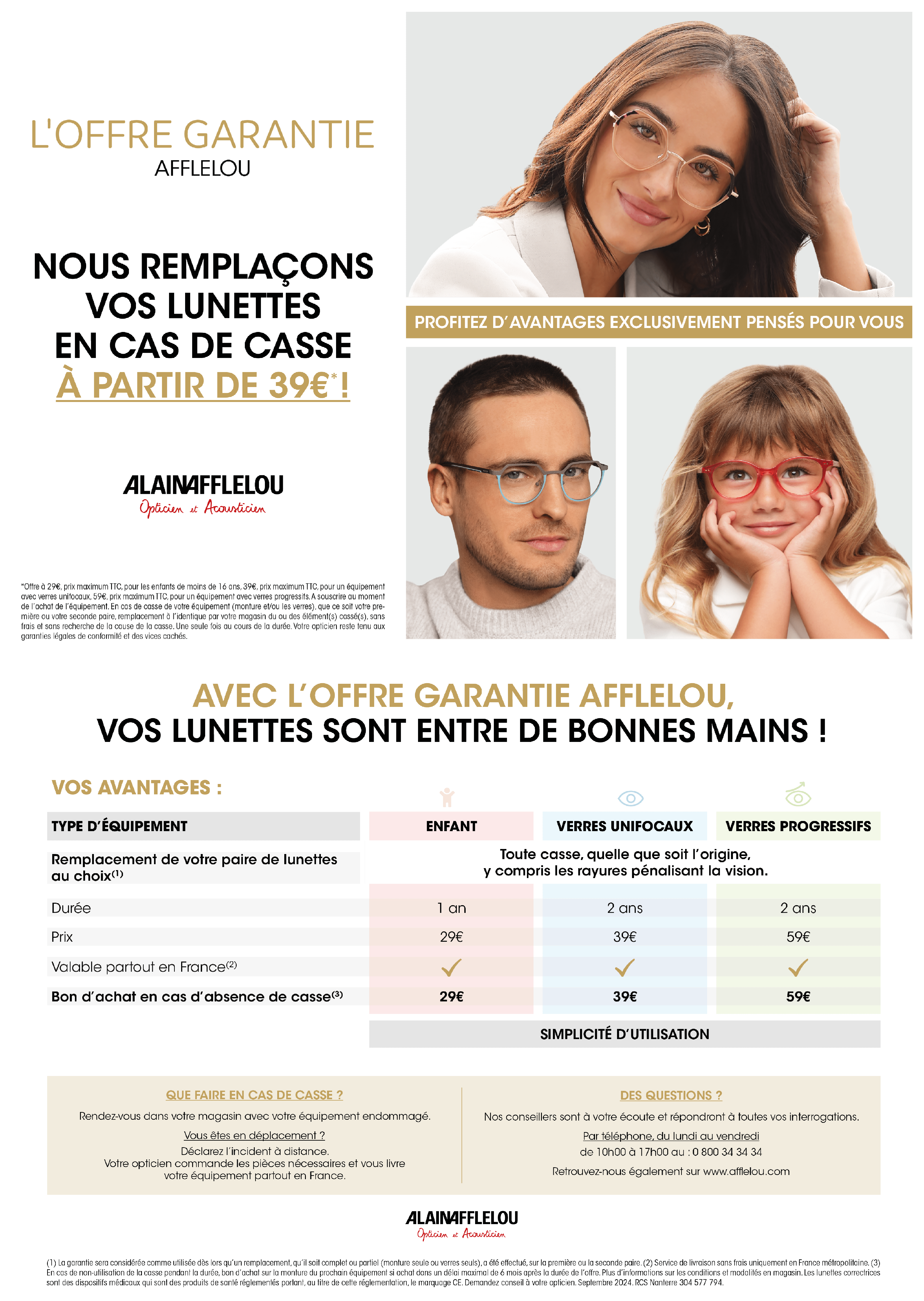 L'offre garantie afflelou