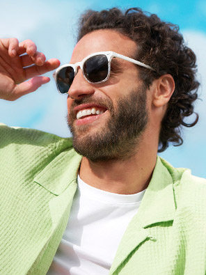 LUNETTES DE SOLEIL homme CORBY blanc