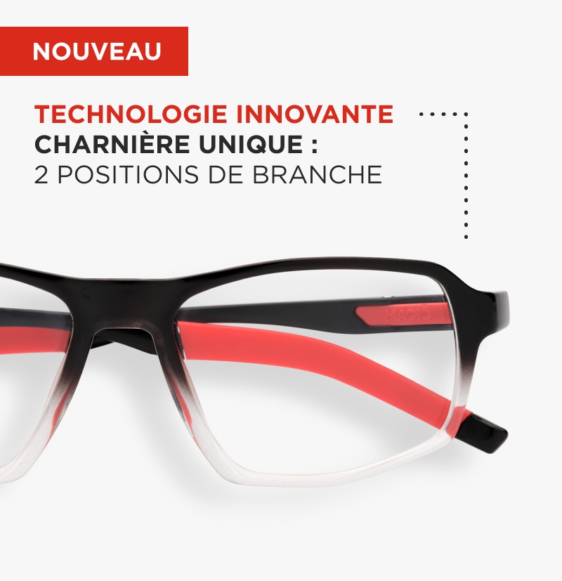 Nouvelle monture magic sport avec branches ajustable pour le sport