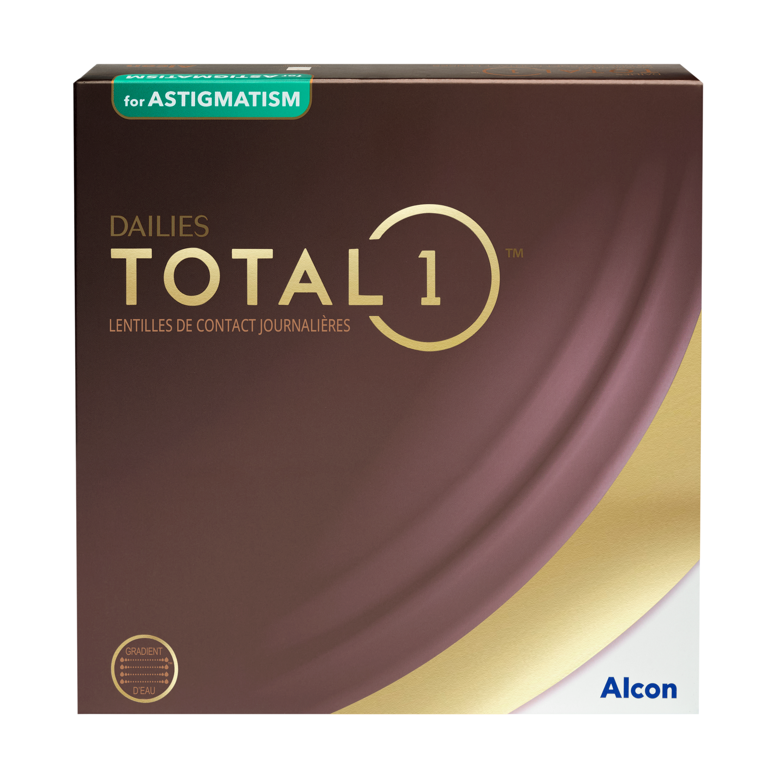 Lentilles de contact Dailies Total 1 Toric 90L 